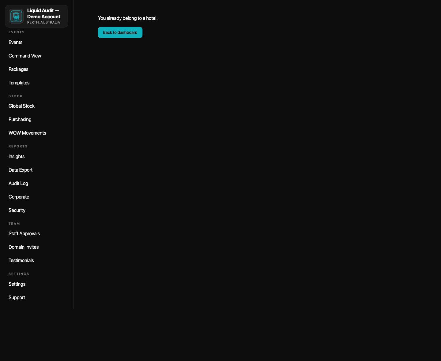 Create Venue Workspace
