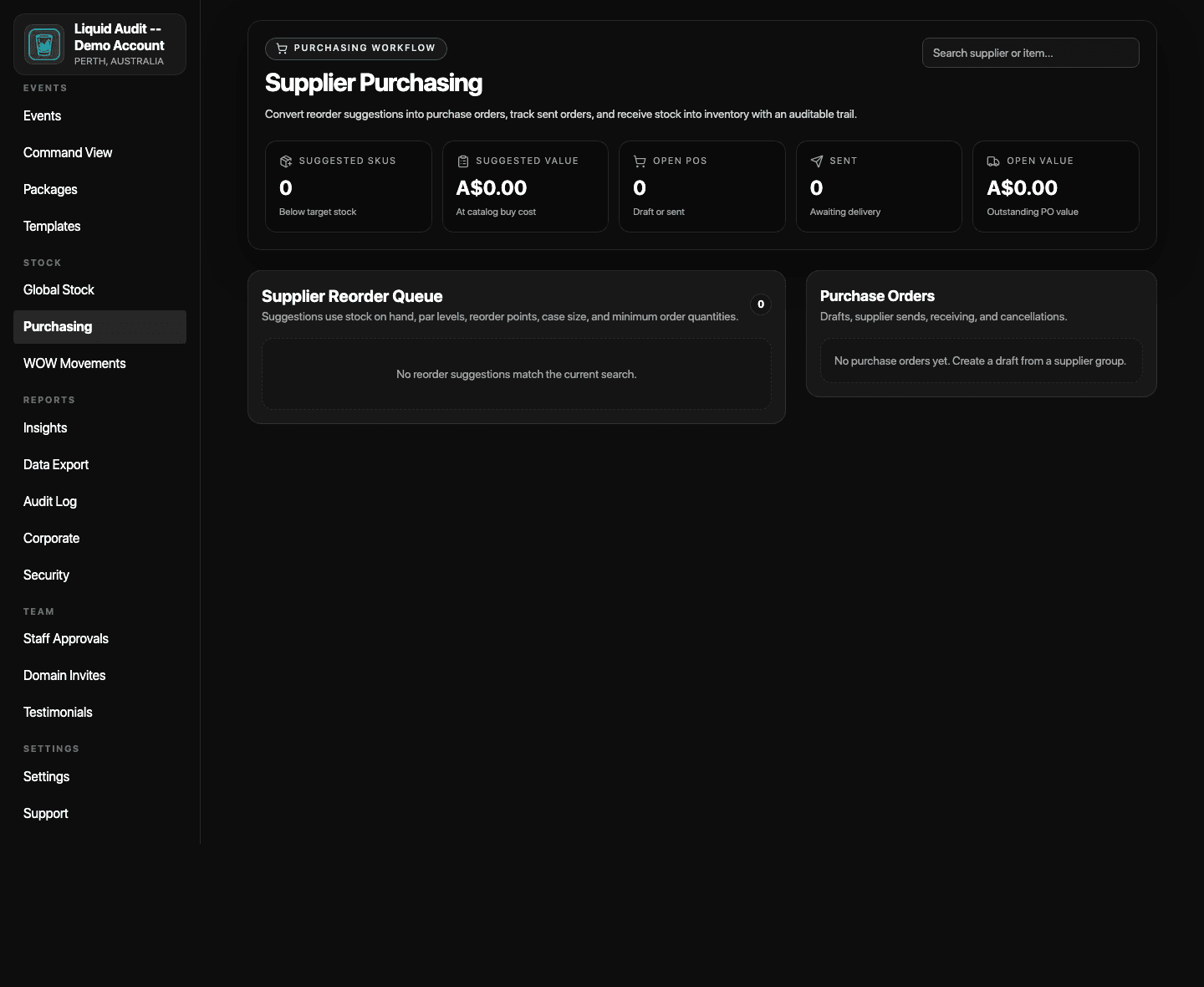 Purchasing Workflow