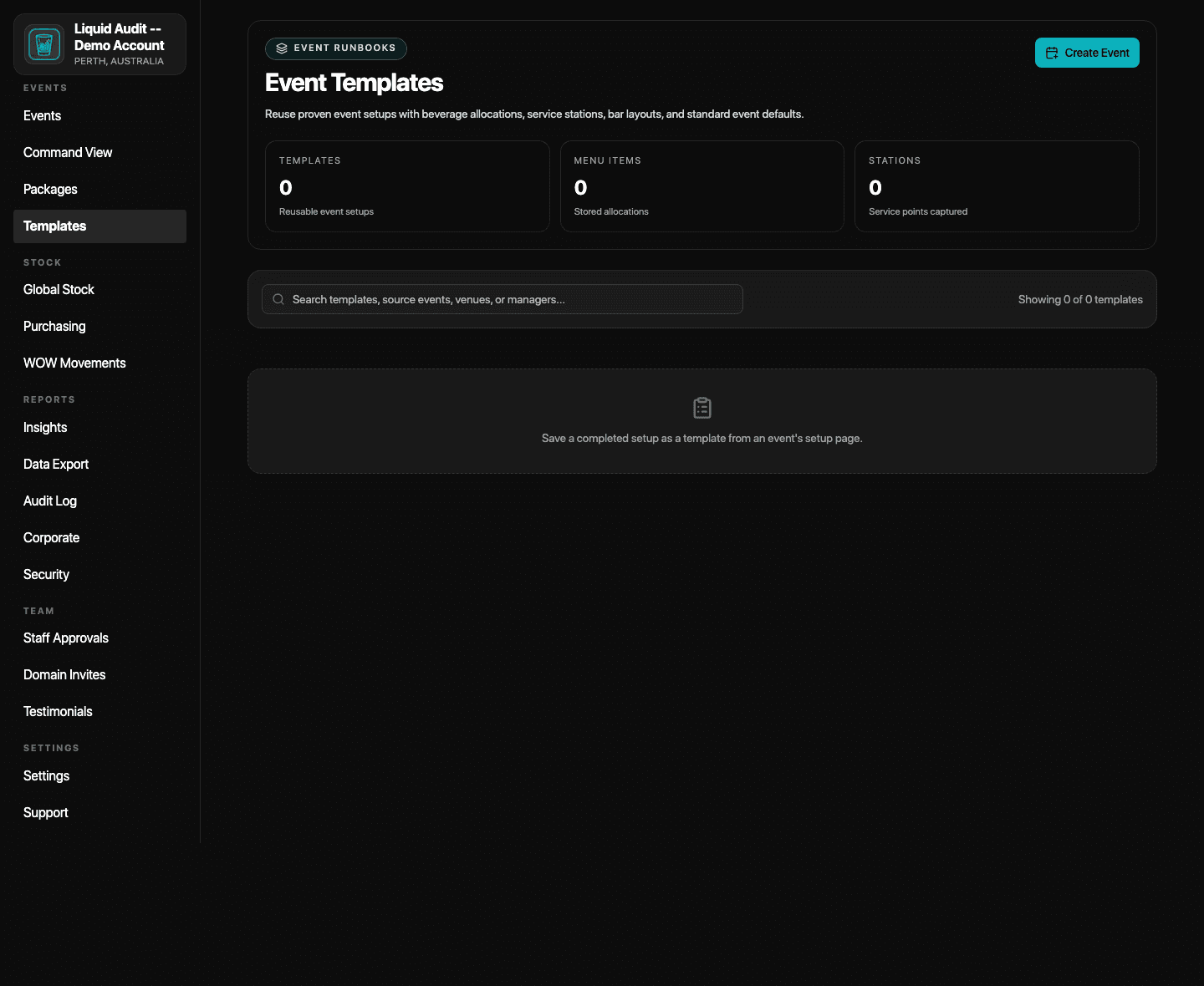 Event Templates